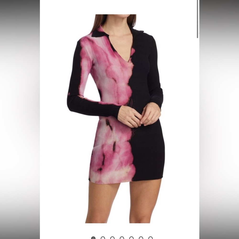 NWT Cotton Citizen Ibiza Polo Dress Lychee Ombré